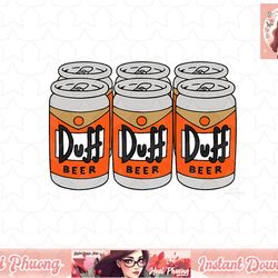 the simpsons duff beer six pack png, instant download