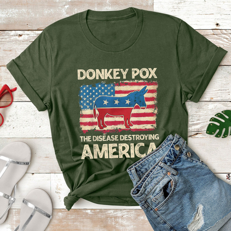Donkey Pox The Disease Destroying America Funny Donkeypox T-Shirt - 3.jpg