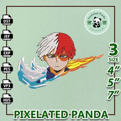 nike shoto embroidery design file, my hero academia anime embroidery design, machine embroidery design file, instant dow