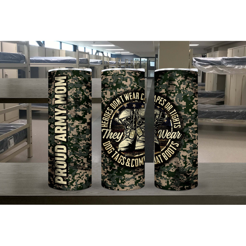 Proud Army Mom Tumbler, Proud Army Mom Skinny Tumbler.png