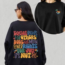 equality shirts, equal rights sweatshirt, equality hurts no one tshirt, lgbt rainbow