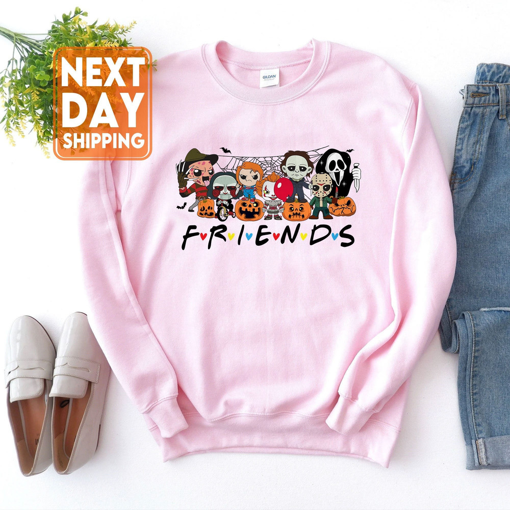 Friends Halloween Shirt, Horror Movie Sweatshirt, Horror Movie Killers Tshirt, Halloween Tees, Spooky Season, Halloween Graphic Hoodie - 1.jpg