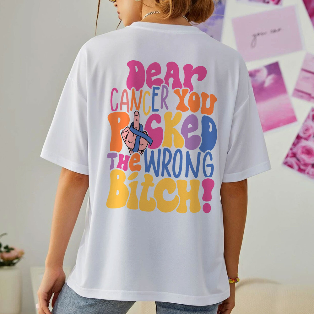 Fuck Cancer Shirt, Cancer Gifts, Funny Cancer TShirt, Cancer Support Shirts, Oncology, Cancer Awareness Shirt, Cancer Chemo Shirt - 4.jpg