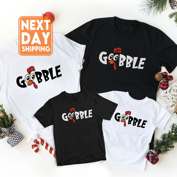 Gobble Gobble Thanksgiving Sweatshirt, Thanksgiving T Shirt Womens, Family Thanksgiving Shirts, Funny Thanksgiving 2022, Thanksgiving Tee - 1.jpg