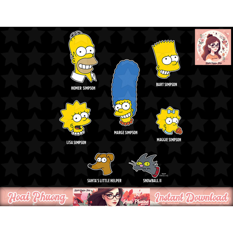 The Simpsons Family Faces C2 png, instant download.jpg