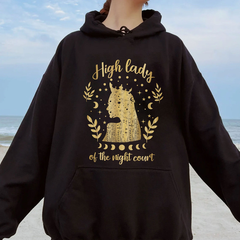 High Lady Of The Court Sweatshirt, VSCO Girl Positive Hoodie, Women's Rights Hoodie, ACOWAR ACOTAR Shirt - 1.jpg
