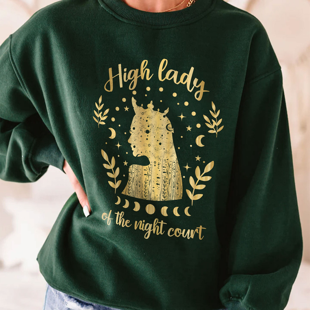High Lady Of The Court Sweatshirt, VSCO Girl Positive Hoodie, Women's Rights Hoodie, ACOWAR ACOTAR Shirt - 3.jpg