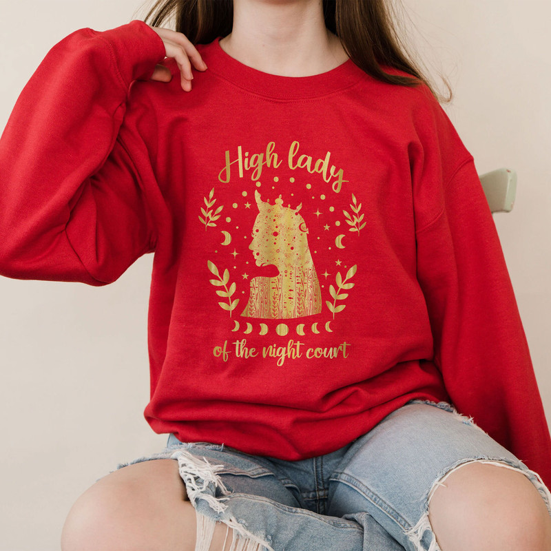 High Lady Of The Court Sweatshirt, VSCO Girl Positive Hoodie, Women's Rights Hoodie, ACOWAR ACOTAR Shirt - 4.jpg
