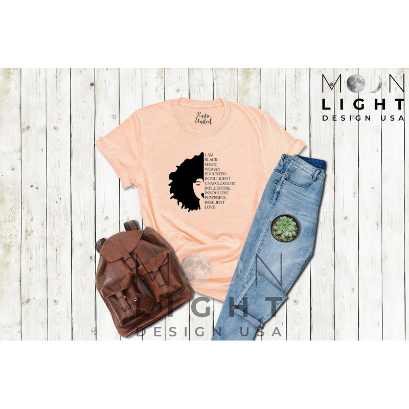 Black Women T-shirt, Afro Woman Shirt, Black Queen Shirt, Black Women Outfit, Women Afrocentric Tee, Black Girl Magic, Juneteenth Shirt - 1.jpg