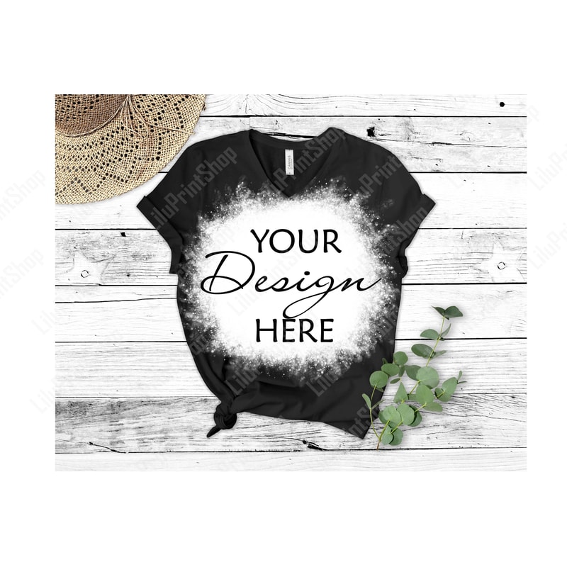 Bleach shirt Mockup 3005 Bella Canvas Black tshirt mock up Black Bella canvas bleached mockup Black shirt mockup download Black bleach shirt - 1.jpg