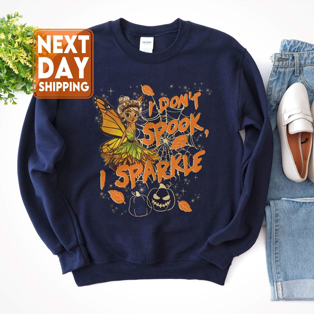 I Don't Spook I Sparkle Sweatshirt, Halloween Gift, Trendy Fall Hoodie, Witch Crewneck - 1.jpg