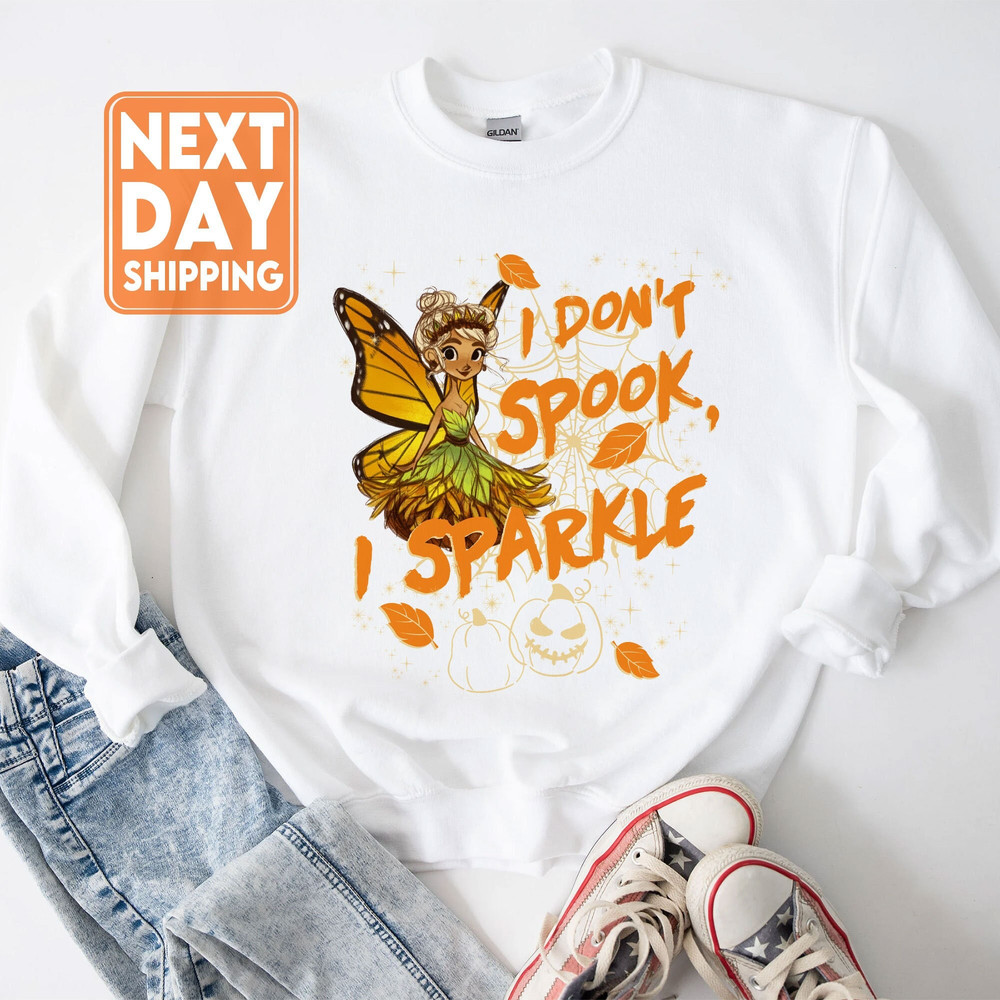 I Don't Spook I Sparkle Sweatshirt, Halloween Gift, Trendy Fall Hoodie, Witch Crewneck - 2.jpg