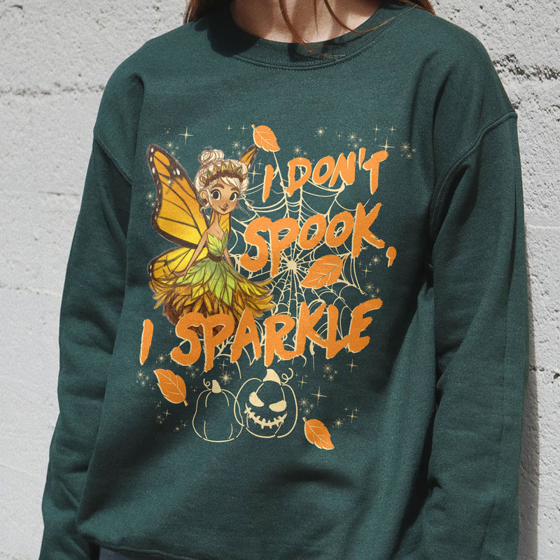 I Don't Spook I Sparkle Sweatshirt, Halloween Gift, Trendy Fall Hoodie, Witch Crewneck - 5.jpg