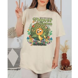vintage disney epcot orange bird shirt, flower and