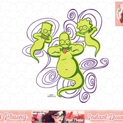 the simpsons homer bart lisa ghosts halloween png, instant download