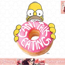 the simpsons homer can t talk eating donut png, instant download