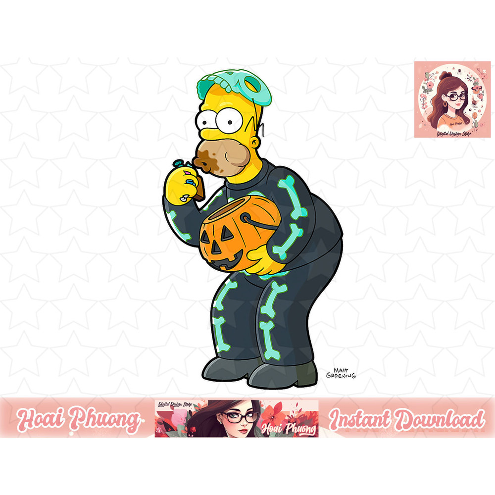 The Simpsons Homer Candy Feast Treehouse of Horror Halloween png, instant download.jpg