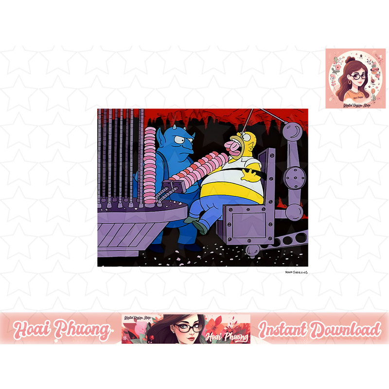 The Simpsons Homer Donut Feed V2 png, instant download.jpg