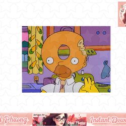 the simpsons homer donut head v1 png, instant download