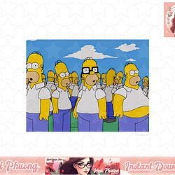 the simpsons homer in numbers v1 png, instant download