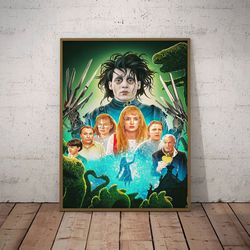 edward scissorhands poster, movie poster, film poster, wall art, wall decor, prints, home decor, unleashing scissorhand'