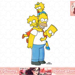 the simpsons homer lisa bart and maggie play png, instant download