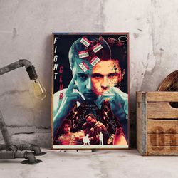 fight club poster, movie poster, film poster, wall art, wall decor, prints, home decor, beasts of underground poster