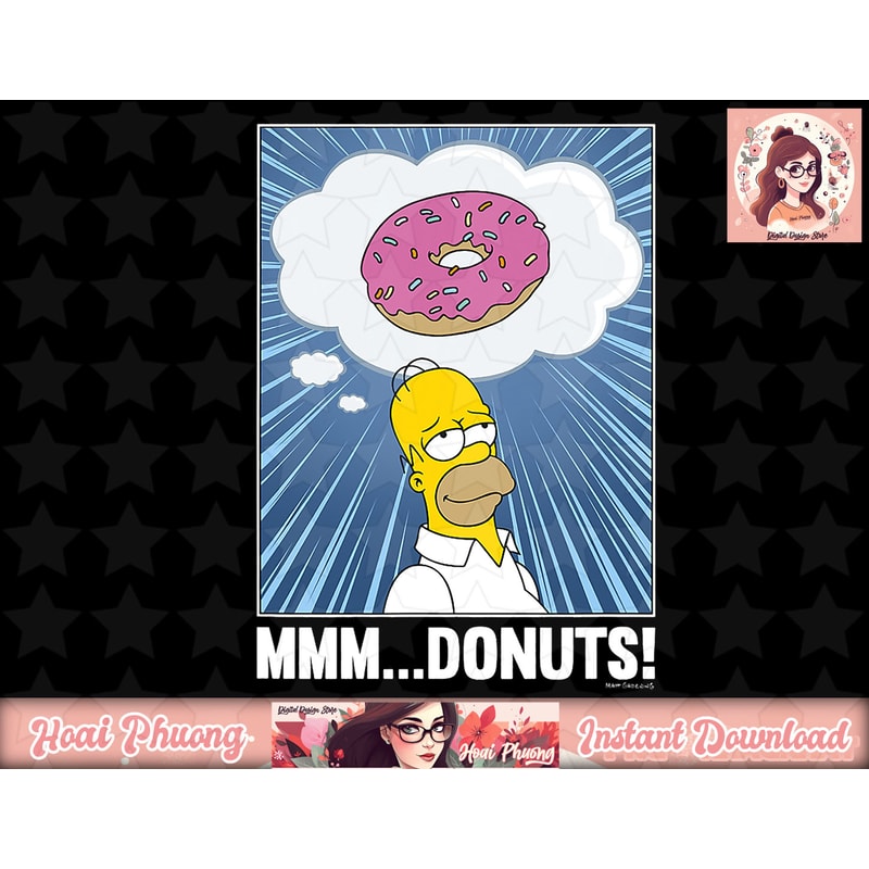 The Simpsons Homer Mmm...Donuts C2 png, instant download.jpg