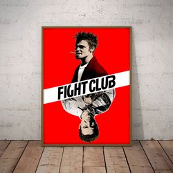 fight club poster, movie poster, film poster, wall art, wall decor, prints, home decor, unearthed feral nightmares