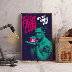fight club poster, movie poster, film poster, wall art, wall decor, prints, home decor, fight club creature chronicles