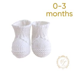 Baby Booties Knitting Pattern | Baby Socks Pattern | PDF Knitting Pattern | Newborn Booties | Baby Socks | V9