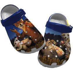 fantastic mr fox crocs, fantastic mr fox clog shoes unisex, movie crocs, fantastic mr fox, movie sandals
