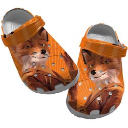 fantastic mr fox clog shoes unisex, fantastic mr fox crocs, movie crocs, fantastic mr fox, movie sandals