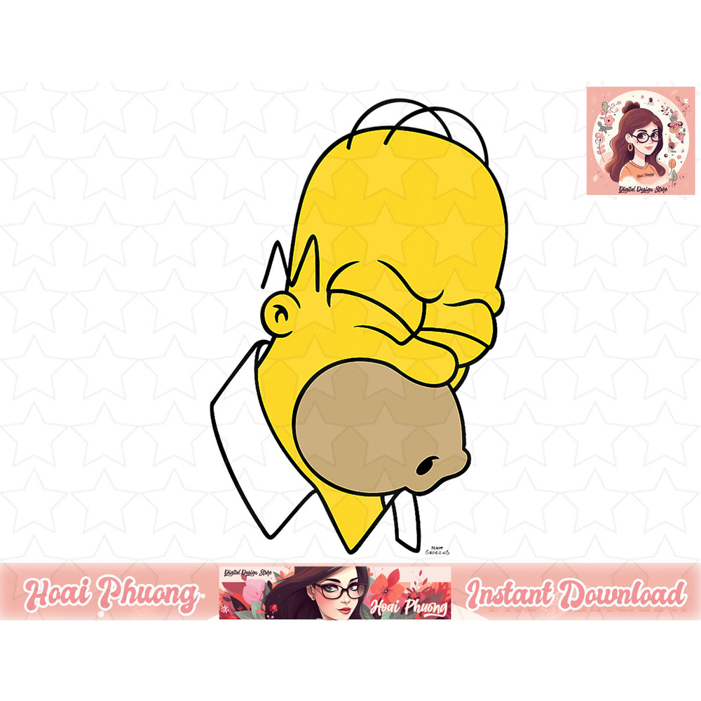 The Simpsons Homer Simpson Doh Big Face png, instant download.jpg