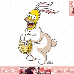 the simpsons homer simpson easter bunny png, instant download