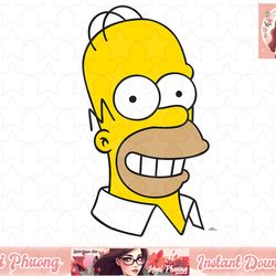 the simpsons homer simpson face png, instant download