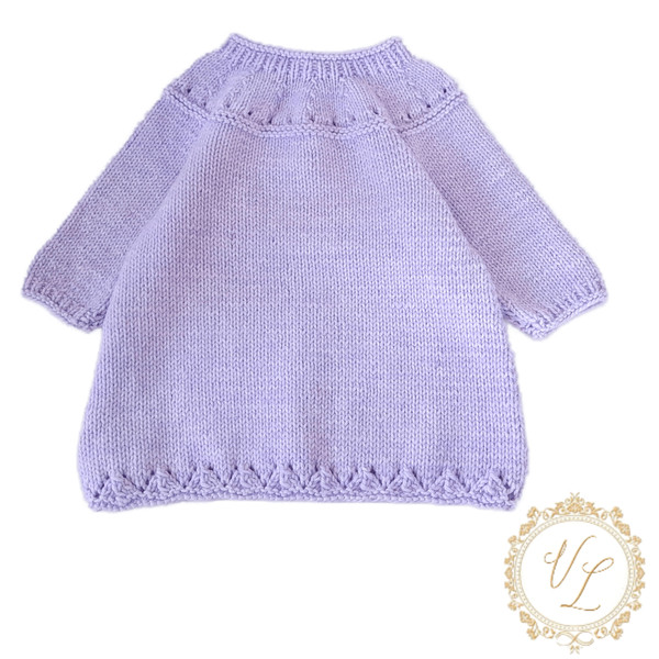 Baby Dress Pattern, PDF Knitting Pattern, Dress With Long Sleeves.jpg