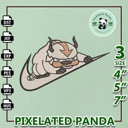 nike appa embroidery design file, avatar the last airbender anime embroidery design, machine embroidery design file, in