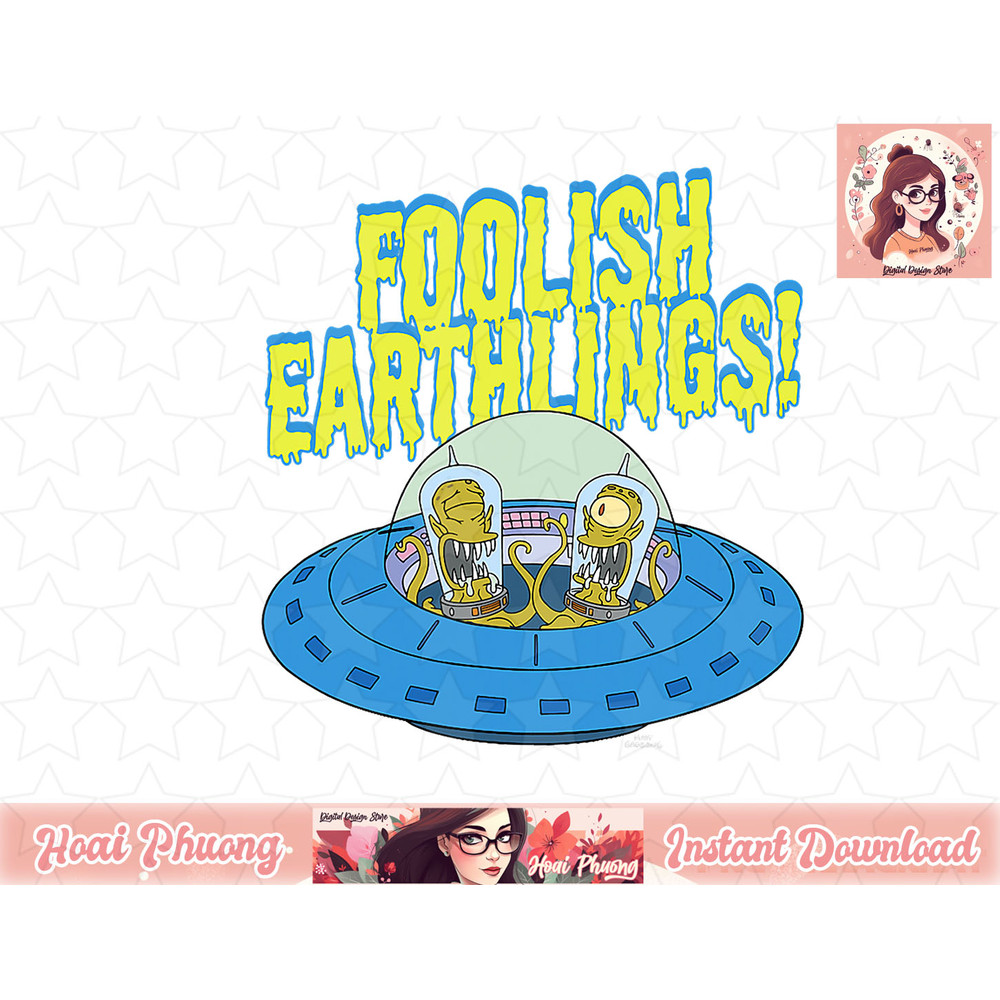 The Simpsons Kang & Kodos Foolish Earthlings png, instant download.jpg