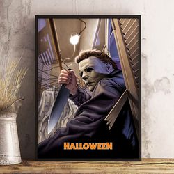halloween poster, michael myers poster, halloween 1978 poster, movie poster, film poster, classic terror unleashed