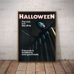 halloween poster, michael myers poster, halloween 1978 poster, movie poster, film poster, night of the shape