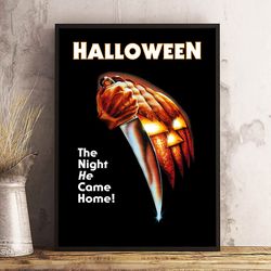 halloween poster, michael myers poster, halloween 1978 poster, movie poster, film poster, iconic horror returns