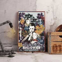 halloween poster, michael myers poster, halloween 1978 poster, movie poster, film poster, 40 years of haunting terror