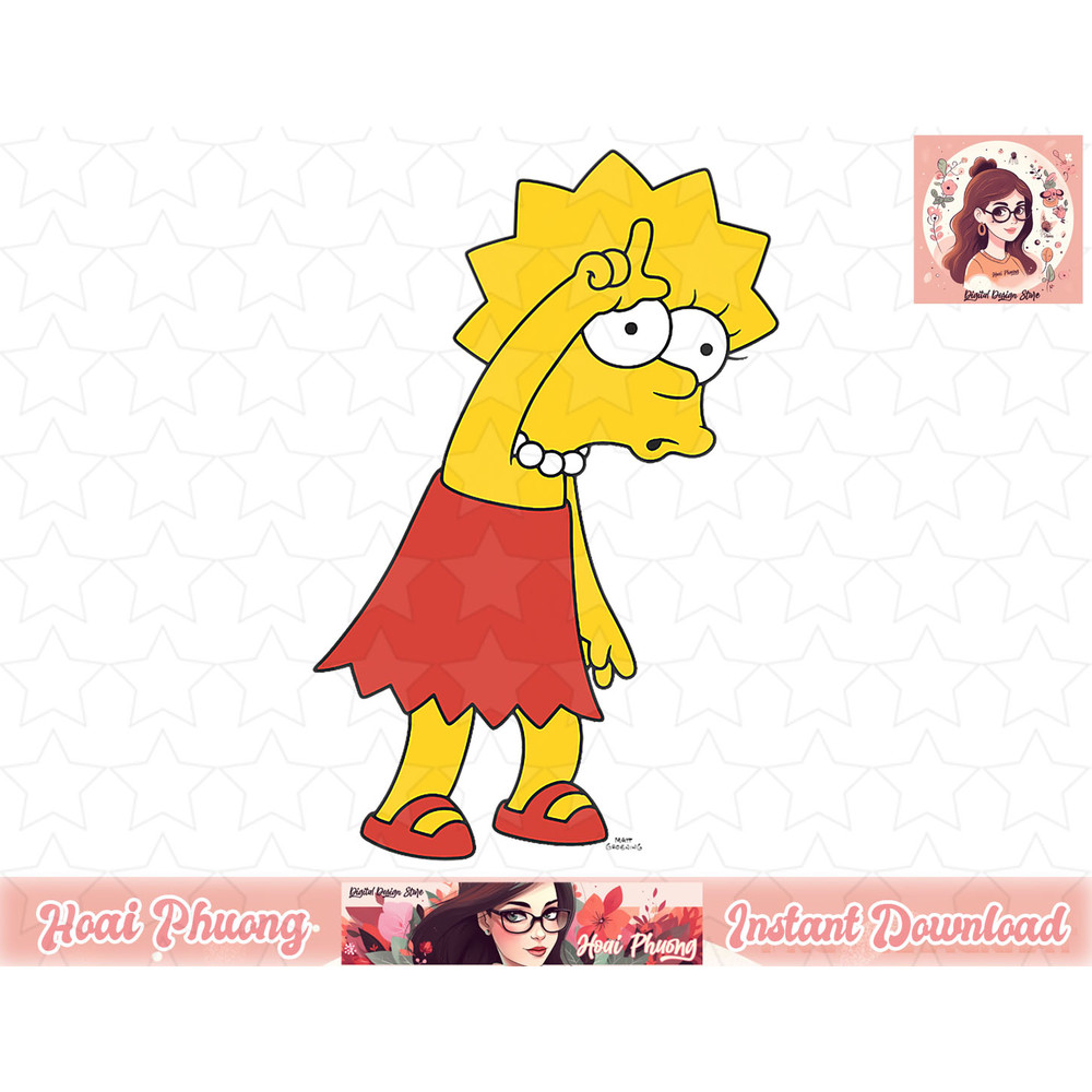The Simpsons Lisa Loser png, instant download.jpg