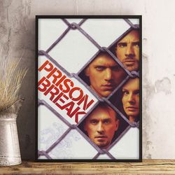 prison break poster, escape unleashed poster, movie poster, film poster, wall art, wall decor, prints, home decor