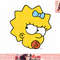 The Simpsons Maggie Simpson Angry Big Face png, instant download.jpg