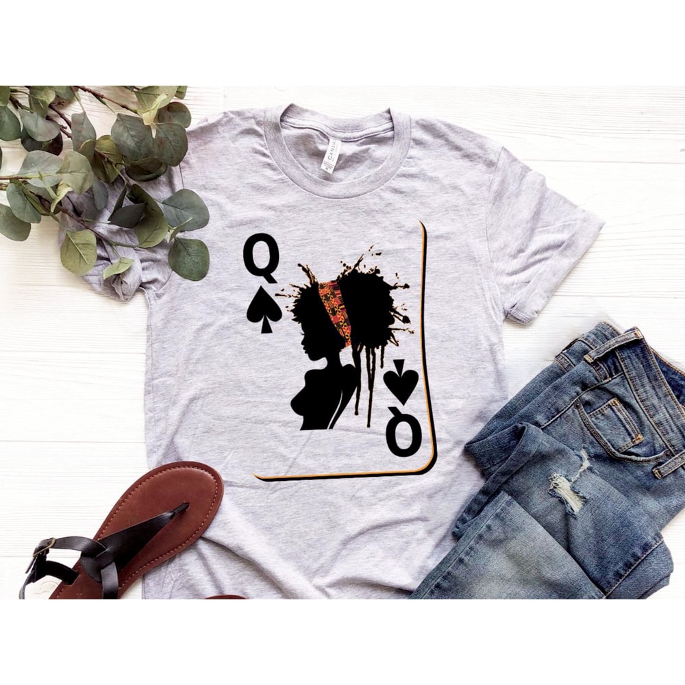 Graphic Tees, Black Girl Shirt, Black Queen, Melanin T-shirt, Black Girl Magic Shirt, Afro art, Mommy and Me, Christmas gifts for her - 2.jpg