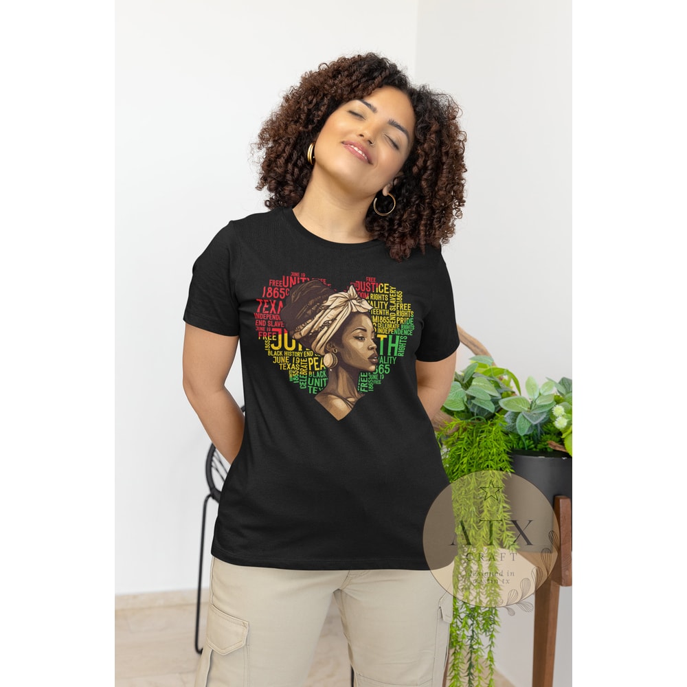Juneteenth Heart Shirt, Black Owned Shop, Juneteenth Women's Tee, Juneteenth Freeish T-Shirt, Black Culture Shirts, Black Independence Day - 2.jpg