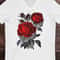 Red Rose Flower Botanical Floral T Shirt - 3.jpg