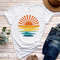 Retro Sunset Rays Wavy Shirt, Vintage Shirt, Retro Sunshine Shirt, Sun Rays Tee, Beachy Vibes Tee, Retro Summer Time , Sunset Tshirt - 5.jpg